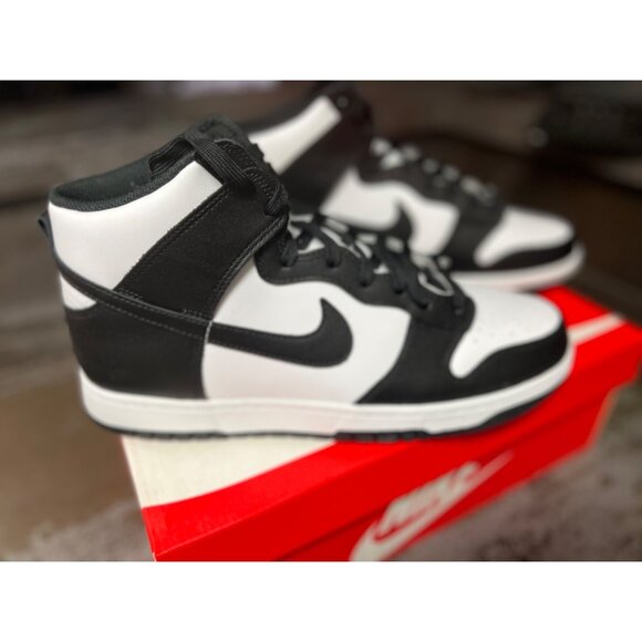 Nike Dunk High Black White (2021) Size 10.5- DD1399-105 - Picture 3 of 14